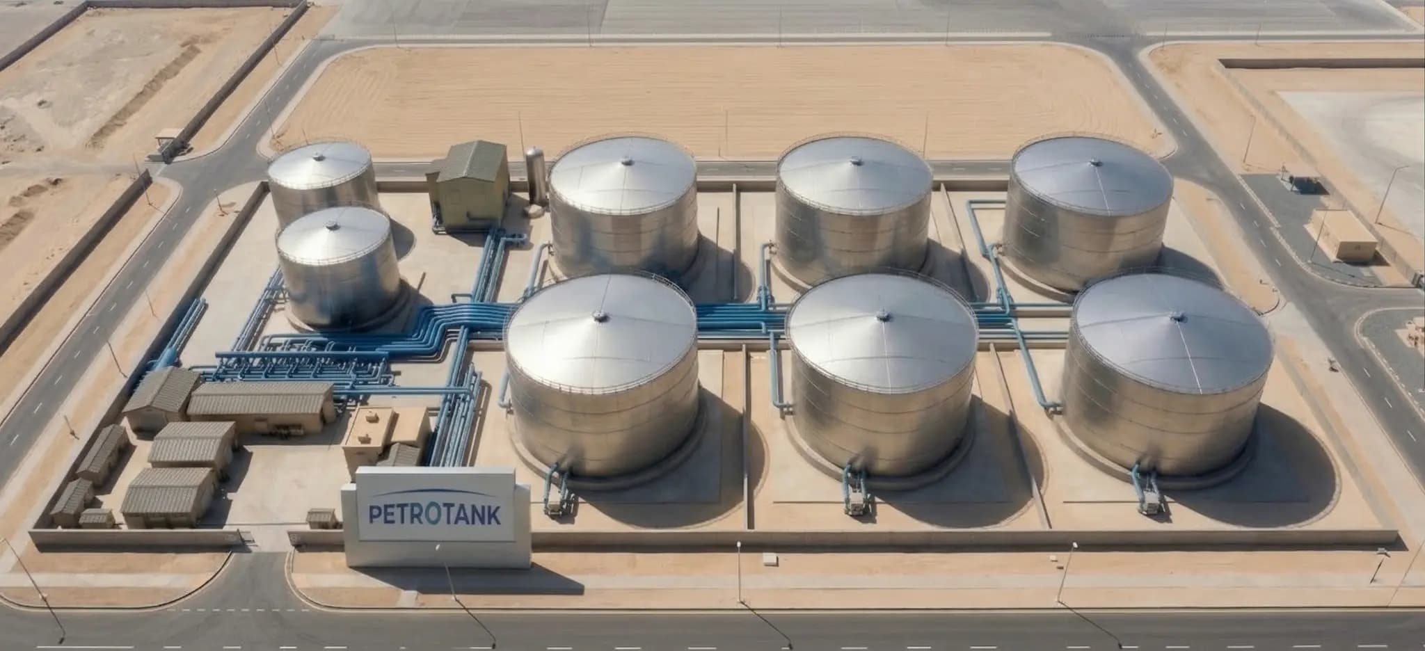 PETROTANK aerial facility view at King Fahd Industrial Port